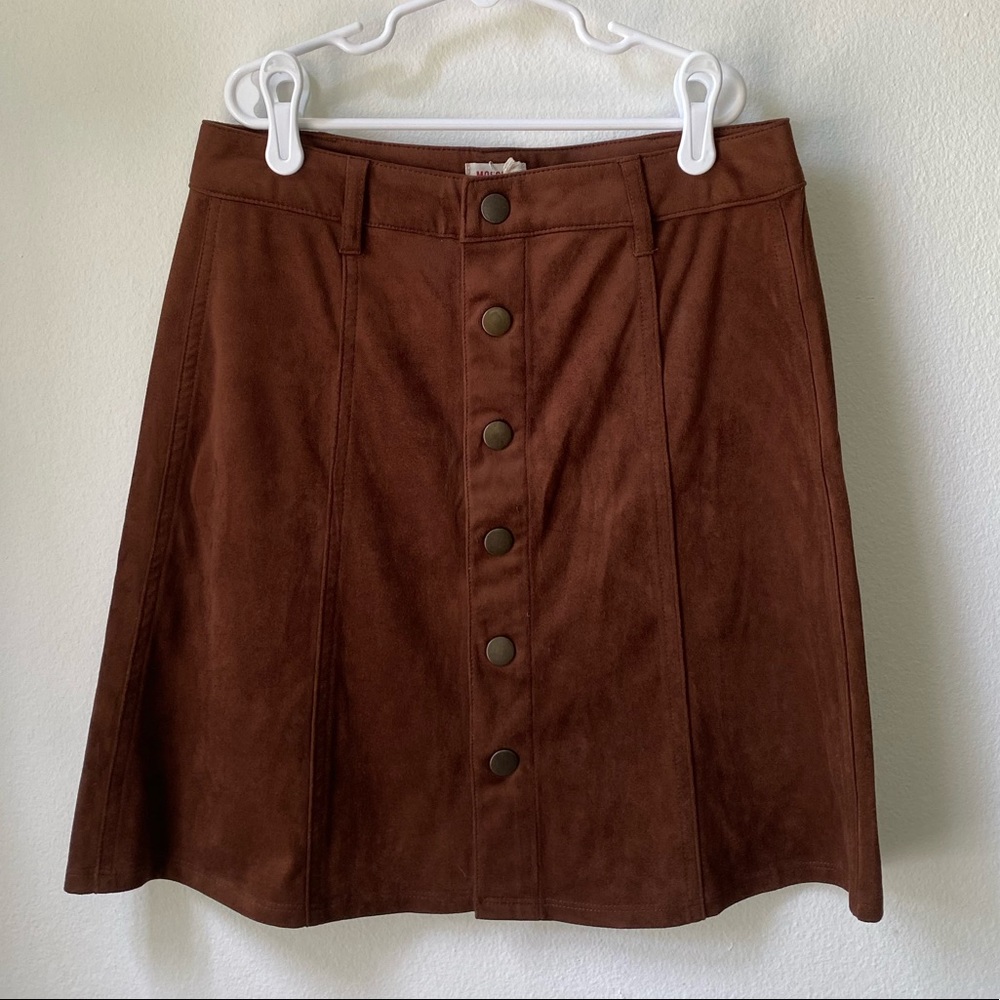 Brown Suede Skirt